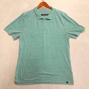 Threads 4 Thought Mens Organic Cotton Blend Polo Large Turquoise Style# TM22576
